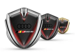 Audi Car Brand Badges Minimal Style Universal Fit